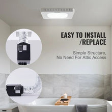 Bathroom Exhaust Fan 110 CFM 1.5 Sones Quiet Ceiling Vent Fan with Copper Motor