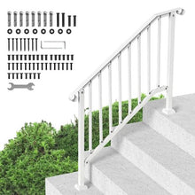 White Retro Arch Outdoor for Seniors Porch Deck Handrails for Style 2