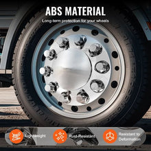 4R Rear Axle Wheel Covers or Semi Truck, ABS Electroplate Rust-Resistant Lug Nut Covers RL-LG005