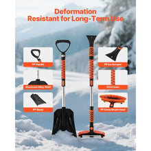 Extendable Snow Brush & Ice Scraper 42 in Pivoting Head Non-Slip Grip for Cars SUVs Trucks