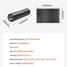 10 x 100' Ft 10 Mil Thick Plastic Sheeting Roll Plastic Drop Cloth Painters Tarp Multi-Purpose Plastic Sheeting Heavy Duty
