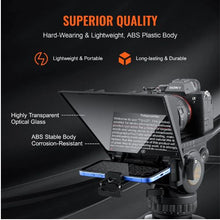 8-Inch Aluminum Teleprompter for YouTube Twitch Zoom & Live Streaming