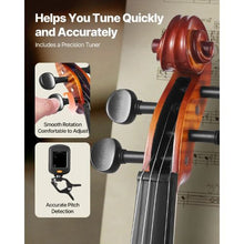 4/4 Full Size Violin Set for Adults Solid Wood Beginner Fiddle with Case & Accessories