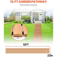 Brown Straight Pathway Roll Out Garden Walkway Wooden Garden