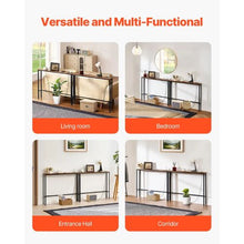 Behind Couch Narrow Console Table with Power Outlets 2-Pack