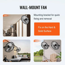 18″ Waterproof High-Velocity Wall Fan 3-Speed (2 PCS)