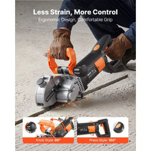 Wall Chaser 4800W 6800 RPM Concrete Groove Cutter 5 Blades Adjustable Handle