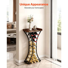 14 Bottles Wine Rack with Wood Tableto Cabinet For Home Bar Kitchen (8 Layers)