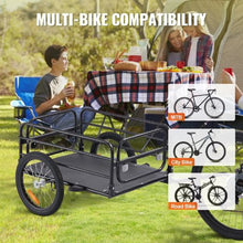 Heavy-Duty Bike Cargo Trailer – 160 lb Capacity Foldable Bicycle Wagon Cart with Quick-Release Hitch & 16" Wheels
