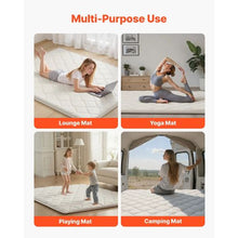 Japanese Tatami Mat Queen Foldable 9-Layer Floor Mattress with Storage Bag for Sleeping & Yoga