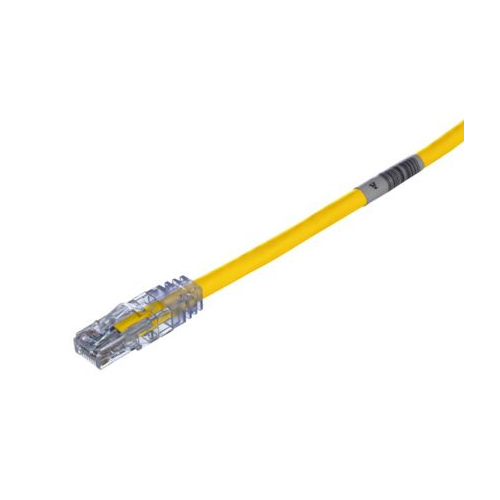 24 AWG Cat 6 UTP Copper 5FT Patch Cord Yellow UTPSP5YLY