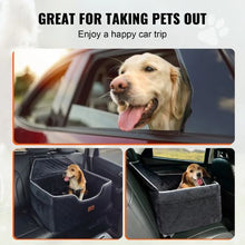 55 lbs Dog Booster Car Seat Pet Car Seat Small Dog up to Gray for Car JBS-PCS-001-BLACK