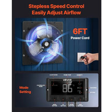 14-Inch Shutter Exhaust Fan 2000 CFM EC Motor with Smart Temperature Control & Timer for Garage Shed & Greenhouse