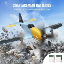 37.5 cm Channel Remote Control Airplane with 2 Batteries for Adults Kids Beginners Boys