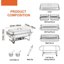 8-Qt Deep Table Pan For Catering Storage Food DT-C1012 (Pack of 2)