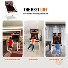 56 x 33 x 63 In Foldable 2-Player Basketball Arcade Game with Electronic Scoreboard for Kids Adults