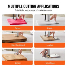 750W High-Speed Fabric Cutter with 9.8" Alloy Steel Blade & Automatic Knife Sharpening for Multi-Layer Cloth & Leather