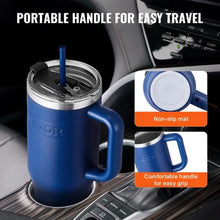 40 oz Double-Wall Insulated Stainless Steel Water Bottle Leakproof Travel Coffee Mug with Lid for Camping & School