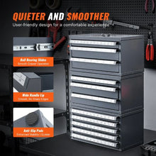 Drill Bit Dispenser Cabinet 5-Drawer Organizer for 33/64"–63/64" Steel Drill Bits Stackable with Labels