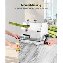 Commercial Sugar Cane Juicer with 3 Stainless Steel Rollers