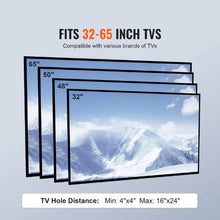 Swivel TV Stand Mount for 32-65" TVs, Height Adjustable Portable Floor Stand with Tempered Glass Fixed Screen Size: 81.3-165.1 cm