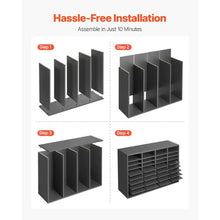 36 Compartment Desk Literature Organizer File & Mail Sorter – (Grey)