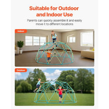 10FT Geometric Dome Climber for Kids 1000LBS Capacity Octopus Net & 2 Basketballs Easy Assembly Outdoor Playground Toy for Boys & Girls