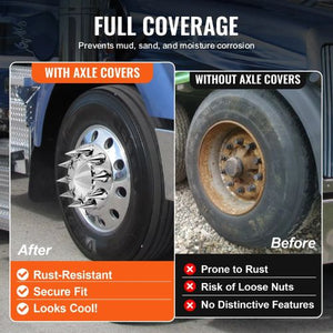 6 PCS Rear Axle Wheel Covers for Semi Truck RL-LG006