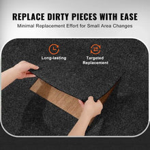 24 x 24  Peel and Stick Carpet Tiles – Self-Adhesive Soft Padded Squares for Easy DIY Installation in Bedroom & Living Room (Black15 Pcs)