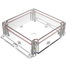 Top Clear Bottom Clear Enclosures 2.80 in / 70 mm Boxes And Cases RBF66P06C28C