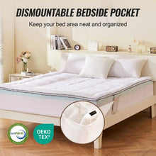 4" Queen Mattress Topper Memory Foam Pressure Relief Cooling Breathable