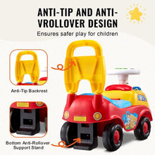 Ride-On Push Car for Toddlers Ages 1–3 – Sit-to-Stand Racer with Music Steering Wheel & Storage for Kids
