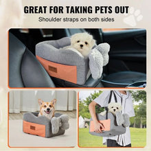 8 lbs Dog Booster Car Seat Pet Car Seat Small Dog up to Gray for Car JBS-PCS-005-DARK GRAY