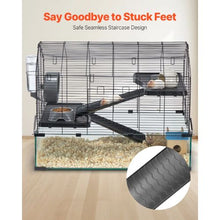 29.5"x17.3"x24" 360° Hamster Cage – Ventilated Habitat with Water Bottle