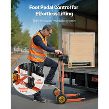 450 lbsLoad Capacity Hydraulic Material Lift Winch Stacke