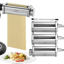 3PCS Pasta Attachment Set for KitchenAid Stand Mixer Roller & Spaghetti/Fettuccine Cutters