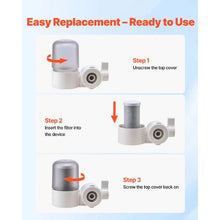 Faucet Filter Replacement 5-Layer High-Efficiency Cartridge 3-Month & 317 Gallon Lifespan Compatible (3-Pack)