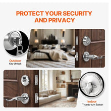 Door Lever & Single Cylinder Deadbolt Combo Set