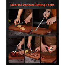 15-Piece German High Carbon Stainless Steel Knife Set with Block & Sharpener