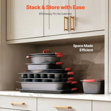 Carbon Steel Cookware Sheets Baking Pans Set Oven Bakeware Cooking Sets for Baking (10-Piece)