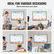 36"x 24" 36"x 24" Monthly Calendar Whiteboard Combo with Aluminum Frame – 2-in-1 Magnetic for School Office