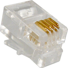 Vertical Cable RJ22 4 Position Telephone Plug 009-1024/44R-100 (Pack of 100)
