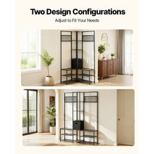 Corner Hall Tree with Shoe Bench & Hooks 70.9" Entryway Coat Rack Organizer Rustic for Entrance Closet Office (Brown)