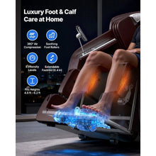 4D Full Body Massage Chair Zero Gravity SL Track Yoga Stretch AI Voice Control Heat Foot Rollers & 36 Airbags