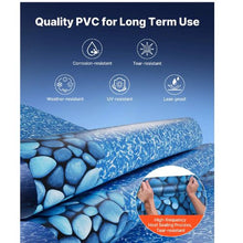 15-ft Round Pool Liner Overlap Vinyl Liner Fits 54" Walls for Steel-Sided Above Ground Pools Boulder Swirl