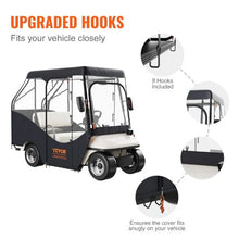 4 Passenger Golf Car Cover 420D Polyester Full Cover for Waterproof and Sunproof COV-23