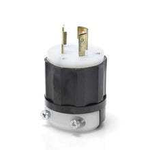 30 Amp NEMA L14-30P Black-White Locking Plug 2711