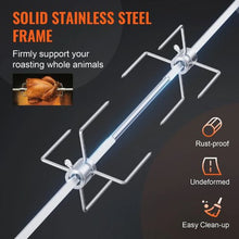 81.3 cm/99.1 cm Universal Grill Rotisserie Kit BBQ Roaster Spit Rod Electric Motor