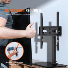 Swivel Universal TV Stand for 32-55" TVs Height Adjustable Portable Floor Stand Fits Screen Size 81.3-139.7 cm Fixed Mobility