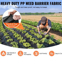 6' x 300' Ft Heavy Duty Woven PP Weed Control Mat Weed Barrier Landscape Fabric 1.8*91.4-102